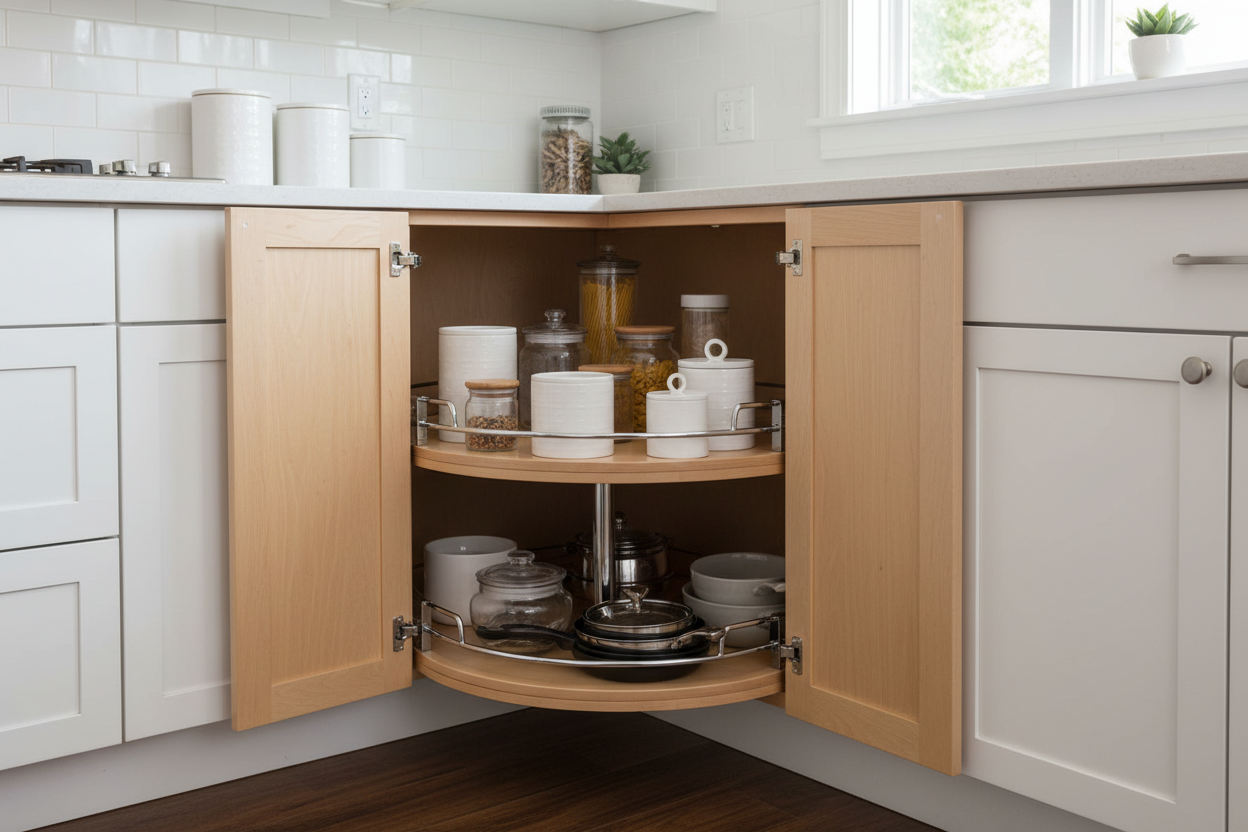 Smart Corner Kitchen Cabinet Innovations: Modern Storage Technology That Transforms Kitchen Design