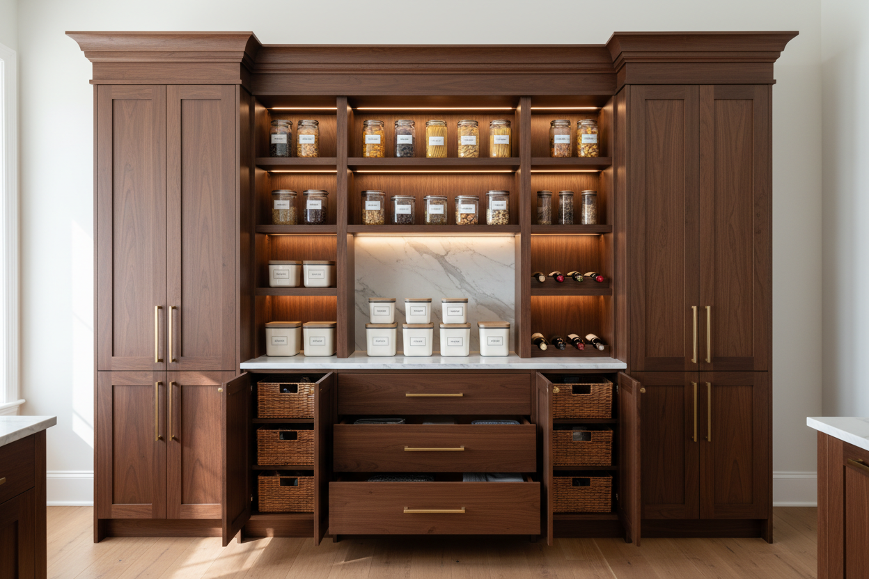 Custom Kitchen Pantry Cabinets