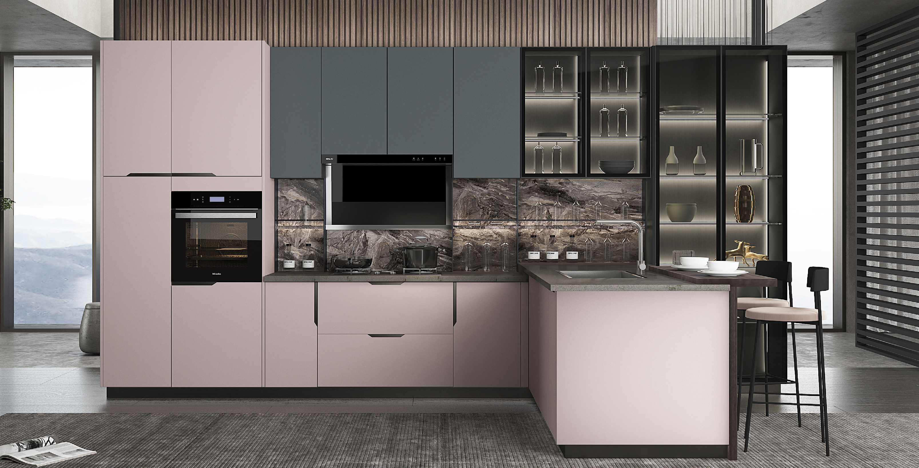 frameless kitchen cabinets