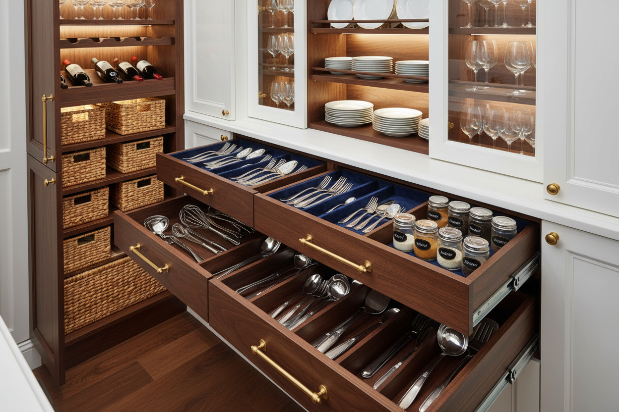 storage for cabinet