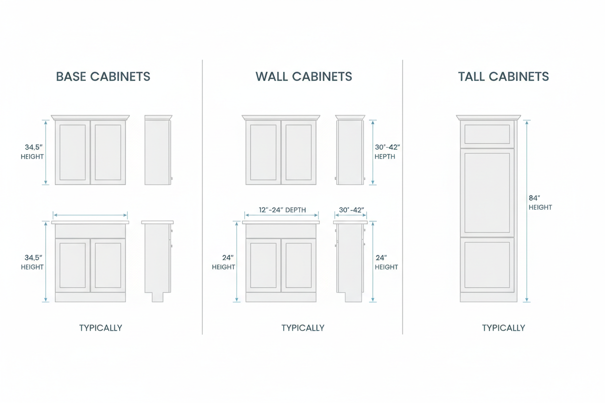 kitchen cabinet dimensions
