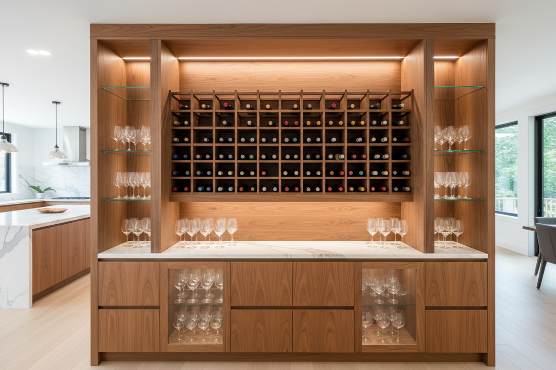 cabinet and wine rack