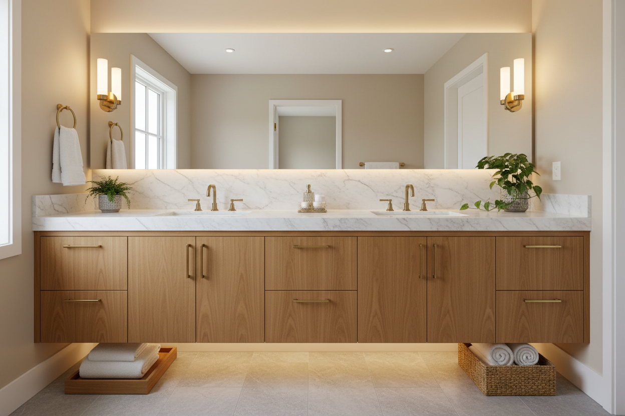 custom bathroom cabinet