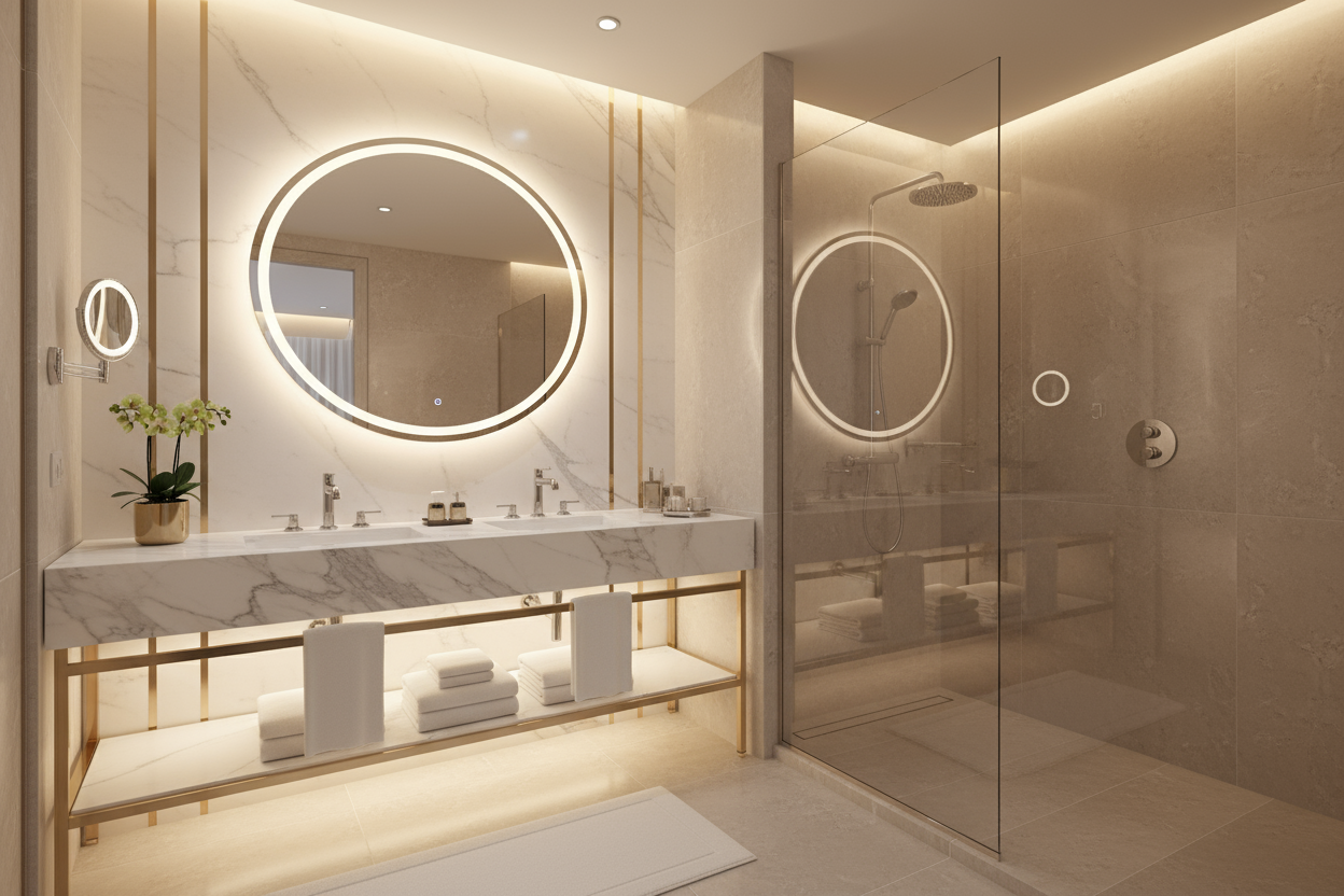 bathroom furniture for hotel projects