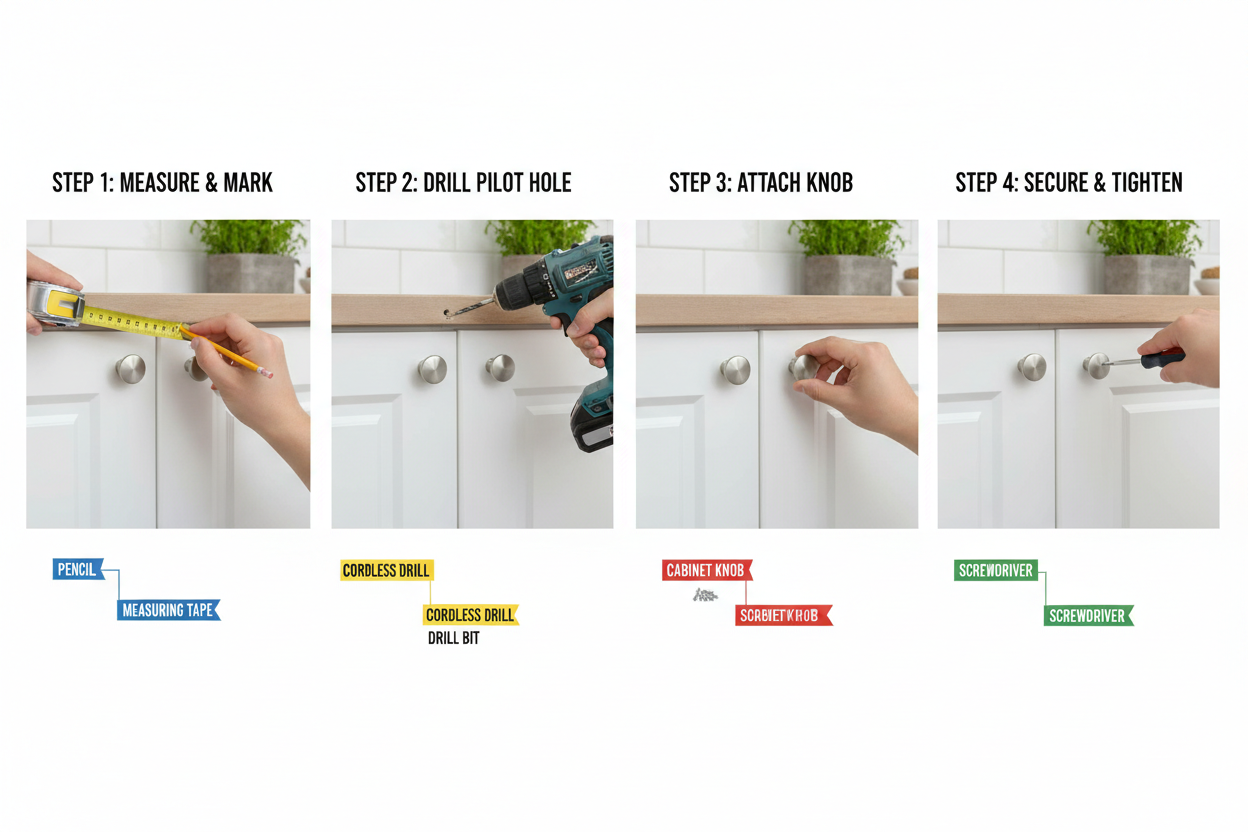 Kitchen Cabinets with Knobs