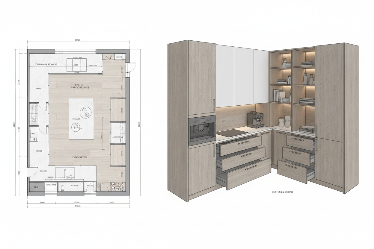 Kitchen Wardrobe Layout